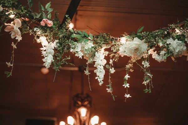 Silk flower garlands