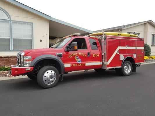 Pismo beach fire department rescue 64 on a medical