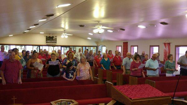 Pentecost worship at St John Warrenton