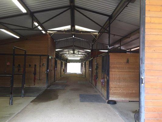 Inside the upper barn