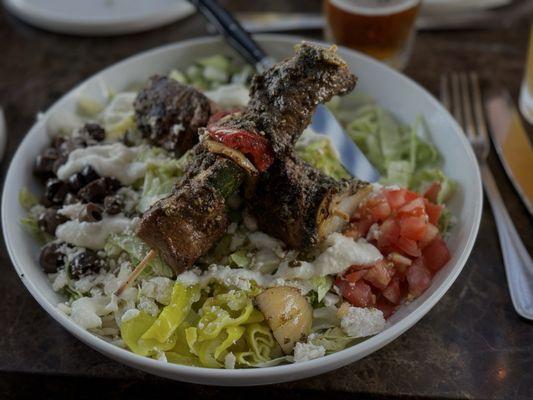 Beef Filet Mignon Shish Kebob Bowl