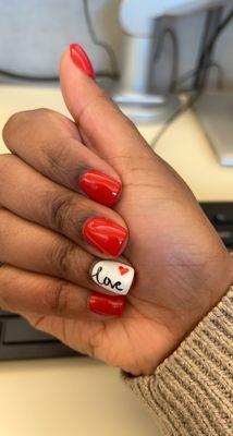 Red Valentines Nails