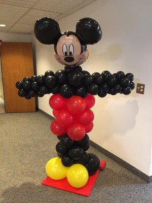 8' Mickey Mouse by Bob's Custom Ballons