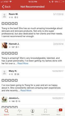 Yelp has hidden these reviews....