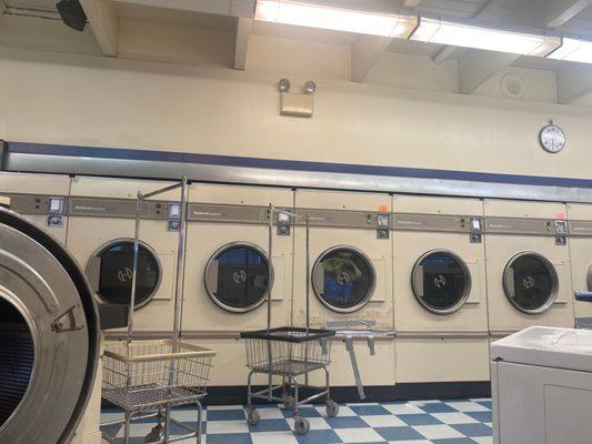 Only 2 dryers available