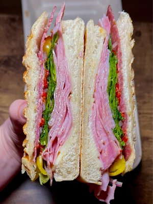 Medium Italian cold cut panini - to go