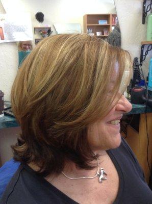 Michele's new cut and color