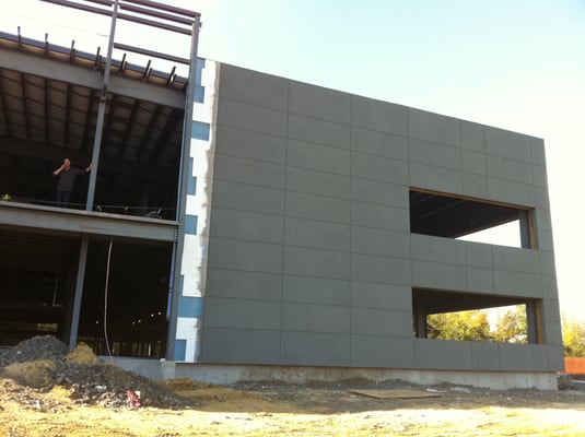 Construction of the new USB Capital building - west view