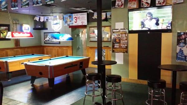 2 Pool Tables and 2 Digital Dart Boards