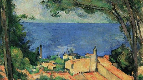 Cézanne's painting of L'Estaque just outside Marseille