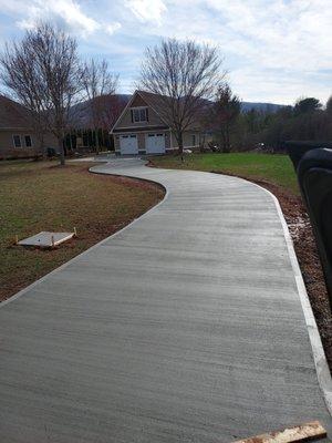 Beautiful driveway by RTP Concrete.