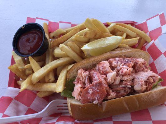 Lobster Roll and Fries