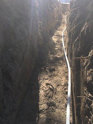 Excavation and water line installation in Weiser Idaho