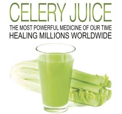 Celery juice recommended by Jades Wellness