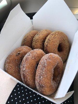 Cider donuts - maple or cinnamon.