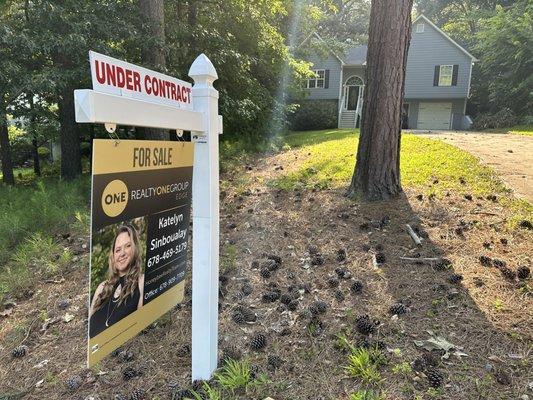 Under Contract the same day the sign went in the yard!