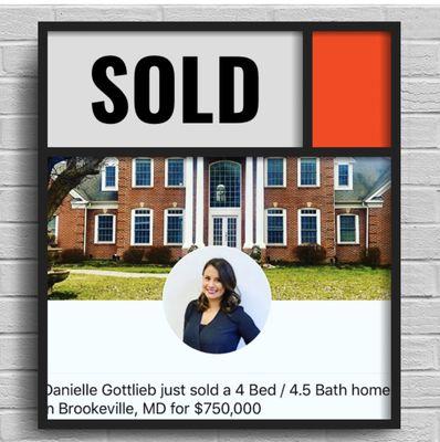 Sold in Brookeville, MD 20833