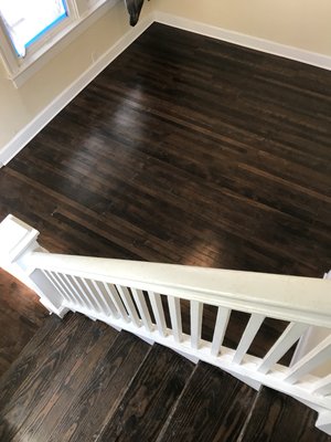 100 year old pine floors refinished by Guardian Flooring Advancements