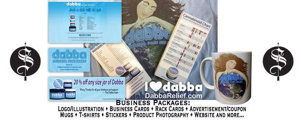 business package: website, business card, rack cards, coffee mugs, t-shirts, stickers, product photography, coupons...