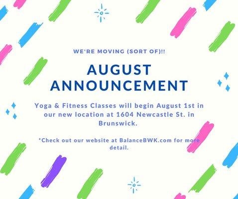 We relocated from St. Simons Island to Downtown Brunswick in August 2022