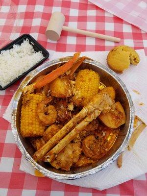 Saturday Seafood boil at She Cooks 24/7