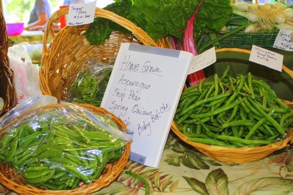 Wonderful selection of beans, broccoli and asparagus