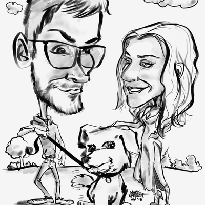 Couples Caricature Custom Commission