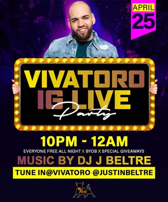 Instagram Live dj flyer