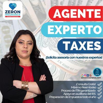 LOS IMPUESTOS (INCOME TAX) No permitas que tus Impuestos los haga cualquiera! En nuestra compañía tenemos los EXPERTOS. Que te ayudaran