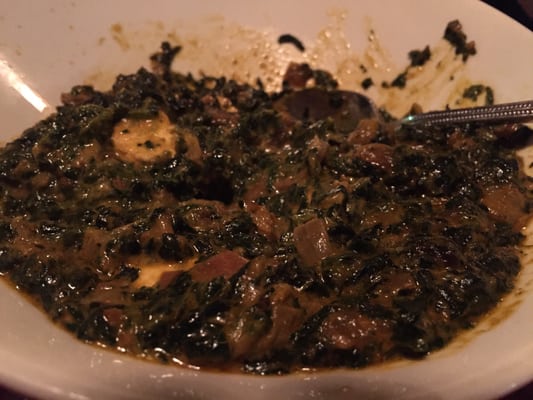 Saag Paneer - flavorful with cheese that melts in your mouth!