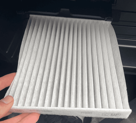 New cabin air filter allows for better air flow and cleaner air