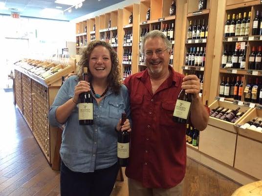 Rick Moshin, owner and winemaker at Moshin Vineyards stopped by to taste some wine and sign bottles!