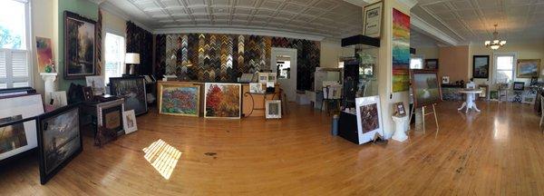 We offer custom framing and fine art from several wonderful local artists.