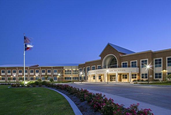 Midlothian Heritage High School was a new construction project with unique MEP design features from RWB