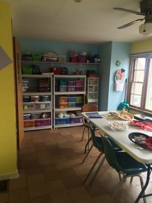 Our Art Room, part of our rotation model Sunday school