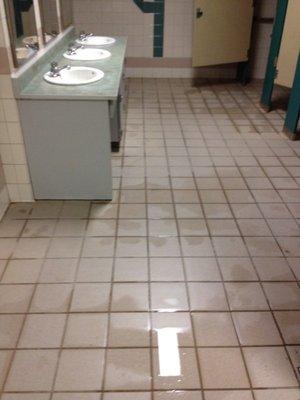 School Bathroom Before