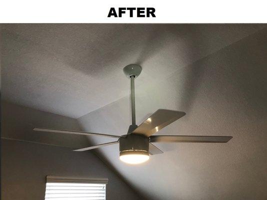 Ceiling fan installations