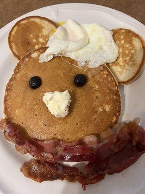 Kids Cabanito breakfast. My daughter is a bacon lover and she loves this bacon.