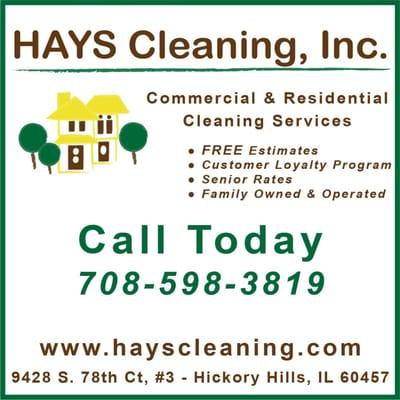 HAYS Cleaning, Inc. - Commercial & Residential Cleaning Services