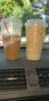 Left is one half & half, the right is one heavy cream they like to tell me is half & half