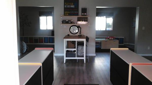 Preschool Classroom A
 Modern featuring hardwood flooring