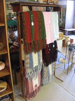 Afghans, baby sets, baby blankets, dish cloths and more!  All beautifully hand knit by Judy Crum.