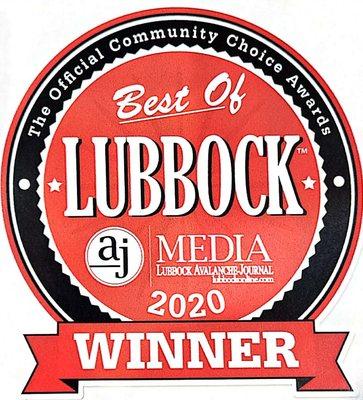 Best in Lubbock award 2020