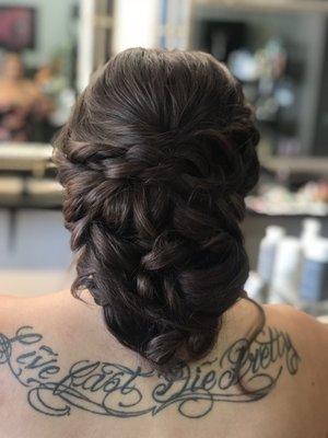 Bridal updo