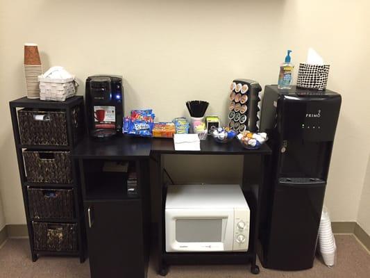 Enjoy a snack, coffee, tea, hot chocolate, or water while we prepare your return! Call today, we're ready to get you back what you deserve!