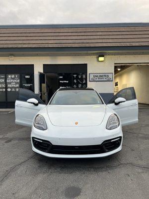 Porsche panamera tinted