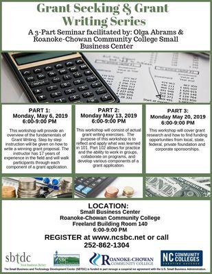 FREE Grant Writing Series in May 2019.