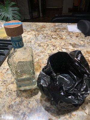 What was left after realizing was sold a defective bottle