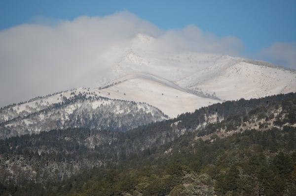 Sierra Blanca covered in Snow