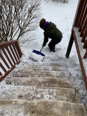 Stairs clean outs